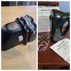 Small Appliances apackage: Electric Hand Mixer and Knife Sharpener